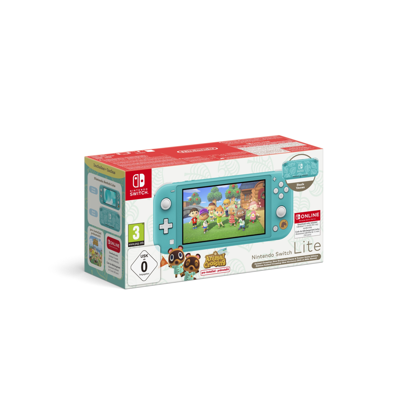 SWITCH LITE TURCHESE+NEW HOR + SWITCH NB