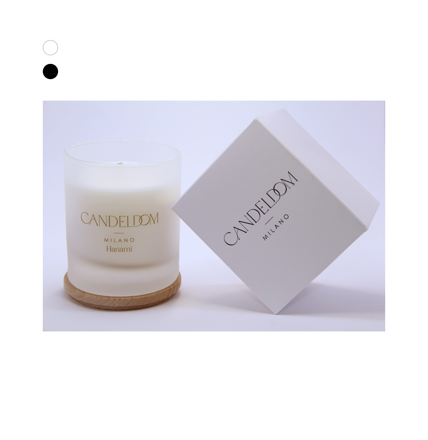 Candela profumata floreale Hanami tonda 270gr