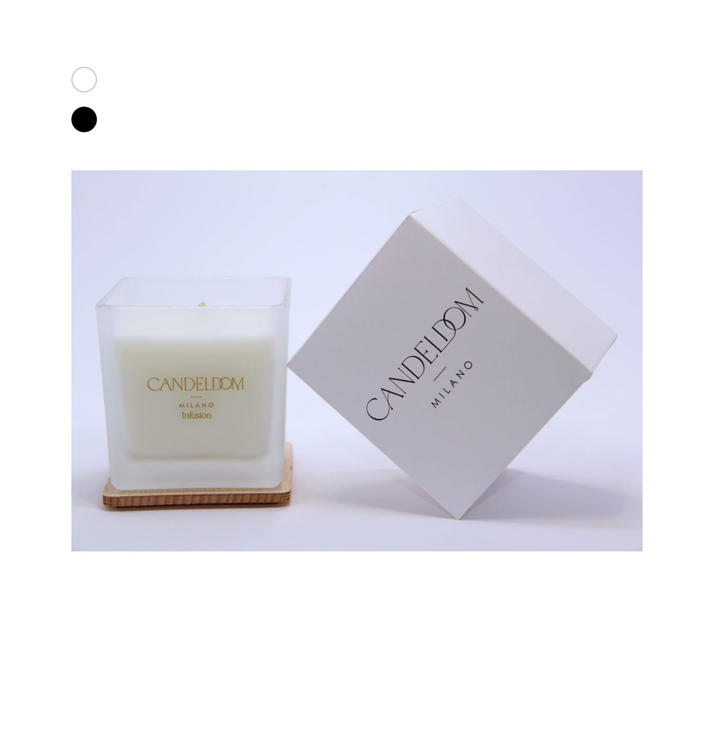 Candela profumata speziata Infusion quadrata 90gr