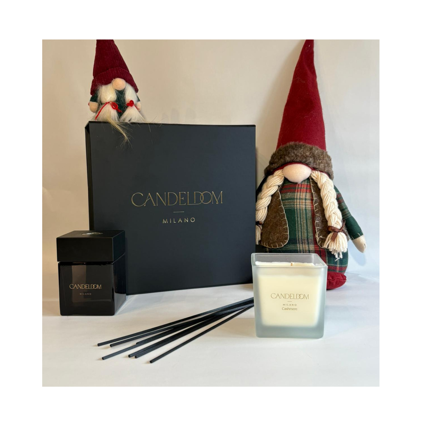 Gift Box Duo diffusore Cashmere e candela nera Cashmere